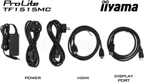 Photo de Ecran portable tactile 15" Iiyama ProLite TF1515MC-B2 (Noir)