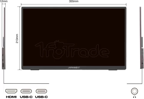 Photo de Ecran portable tactile 15,6" JapanNext JN-MD-i156FHDR-T Full HD (Noir)