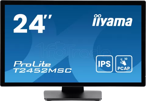 Photo de Ecran tactile 24" Iiyama ProLite T2452MSC-B1 Full HD (Noir)