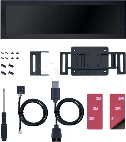Photo de Écran universel 8,8" Lian Li SM088 avec support (Noir)