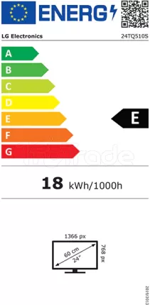 Photo de Ecran/TV 24" LG 24TQ510S HD Ready Smart TV (Noir)