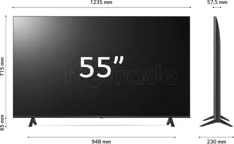 Photo de Ecran/TV 55" LG 55UR78003 4K Ultra HD (Noir)