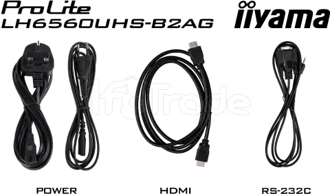Photo de Ecran/TV Professionnel 65" Iiyama Prolite LH6560UHS-B2AG 4K Ultra HD (Noir)