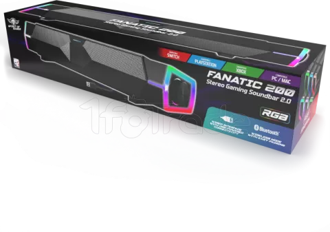 Photo de Enceinte barre de son Spirit of Gamer Fanatic 200 RGB (Noir)
