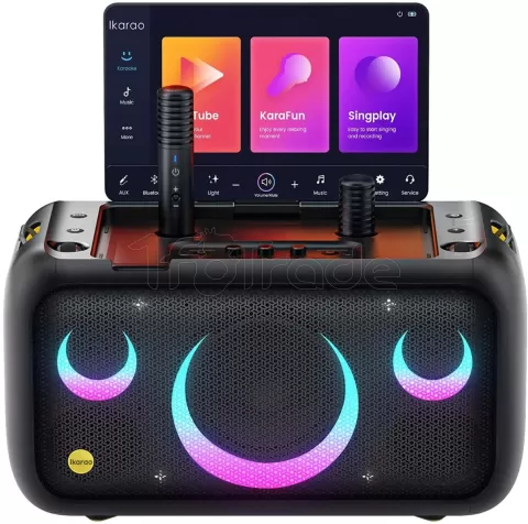 Photo de Enceinte Karaoké nomade Ikarao Break X1 écran tactile 13.3" (Noir)