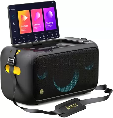 Photo de Enceinte Karaoké nomade Ikarao Break X1 écran tactile 13.3" (Noir)