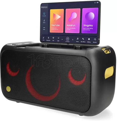 Photo de Enceinte Karaoké nomade Ikarao Break X1 écran tactile 13.3" (Noir)