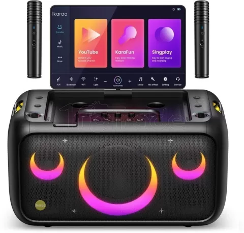 Photo de Enceinte Karaoké nomade Ikarao Break X1 écran tactile 13.3" (Noir)