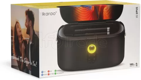 Photo de Enceinte Karaoké nomade Ikarao Shell S1 écran tactile 10.1" (Noir)