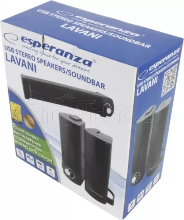 Photo de Enceintes barre de son Esperanza Lavani (Noir)