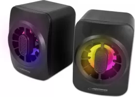 Photo de Enceintes Esperanza Rainbow Sakara RGB (Noir)