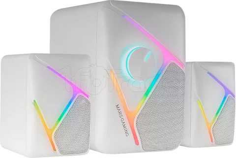 Photo de Enceintes Mars Gaming MS-H21 RGB (Blanc)