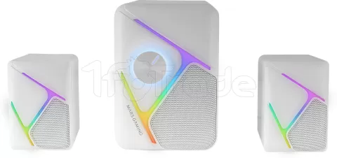 Photo de Enceintes Mars Gaming MS-H21 RGB (Blanc)