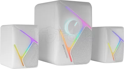 Photo de Enceintes Mars Gaming MS-H21 RGB (Blanc)