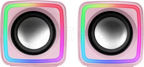 Photo de Enceintes Mars Gaming MSCube RGB (Rose)