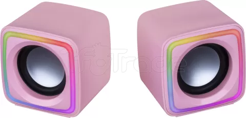 Photo de Enceintes Mars Gaming MSCube RGB (Rose)