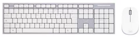 Photo de Ensemble Clavier - Souris sans fil T'nB Classy (Gris/Blanc)