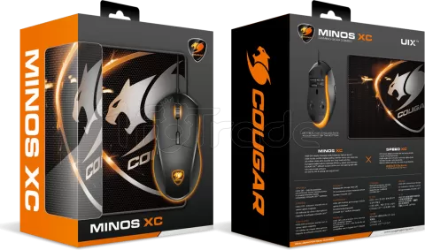 Photo de Ensemble Tapis - Souris filaire Gamer Cougar Minos XC RGB (Noir)