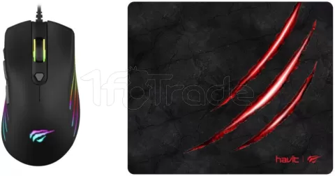 Photo de Ensemble Tapis - Souris Gamer Havit Gamenote