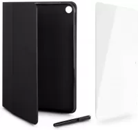 Photo de Étui de protection à rabat Urban Factory Greenee pour Galaxy Tab A9 8,7" + 1x protection verre trempé + 1x stylet (Noir)