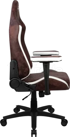 Photo de Fauteuil Aerocool Crown AeroSuede (Marron/Blanc)