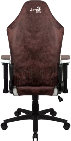 Photo de Fauteuil Aerocool Crown AeroSuede (Marron/Blanc)