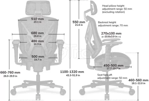 Photo de Fauteuil ergonomique Cougar Speeder (Noir)