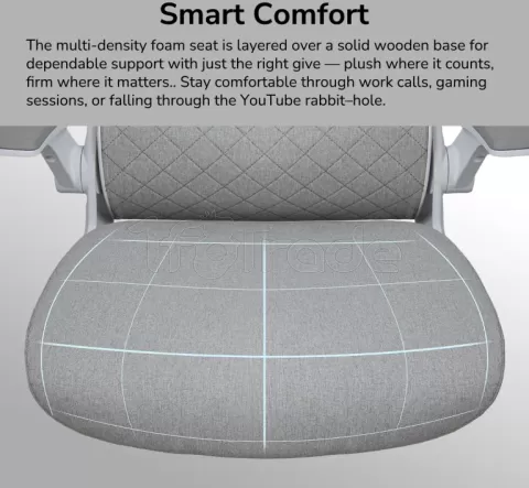 Photo de Fauteuil ergonomique Cougar Stryder (Blanc)