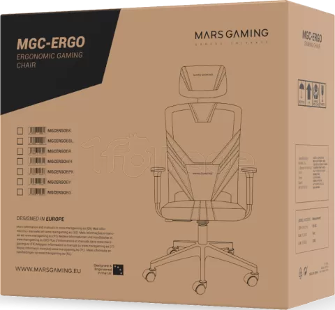 Photo de Fauteuil ergonomique Mars Gaming MGC Ergo (Noir/Jaune)