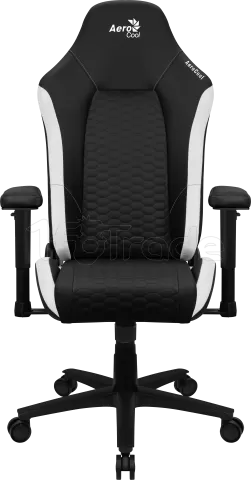 Photo de Fauteuil Gamer Aerocool Crown Leatherette (Noir/Blanc)