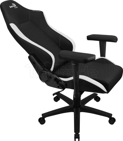 Photo de Fauteuil Gamer Aerocool Crown Leatherette (Noir/Blanc)