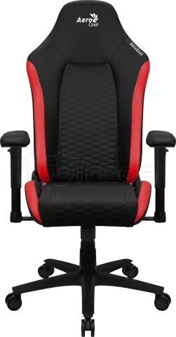 Photo de Fauteuil Gamer Aerocool Crown Leatherette (Noir/Rouge)