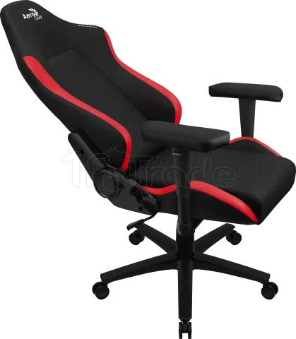 Photo de Fauteuil Gamer Aerocool Crown Leatherette (Noir/Rouge)