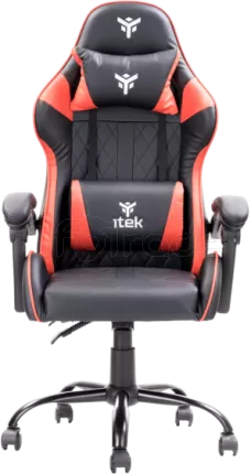 Photo de Fauteuil Gamer iTek Rhombus PF10 (Noir/Rouge)