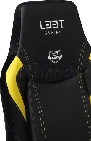 Photo de Fauteuil Gamer L33T Gaming E-sport Excellence L (Noir/Jaune)
