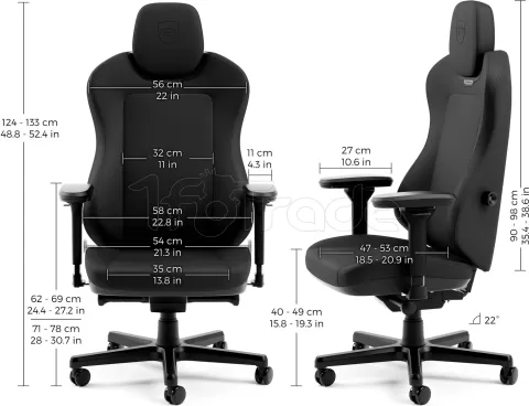 Photo de Fauteuil Gamer Noblechairs Aura Black Edition (Noir)