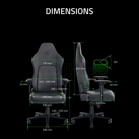 Photo de Fauteuil Gamer Razer Iskur V2 (Gris)