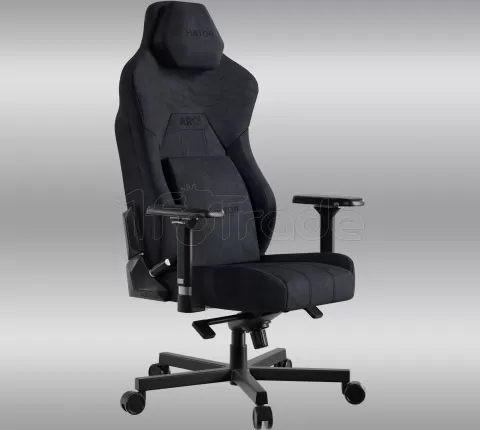Photo de Fauteuil Hator Arc 3 Velour - Taille XL (Noir)