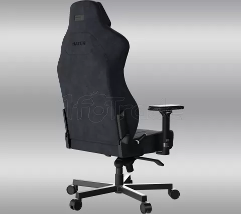 Photo de Fauteuil Hator Arc 3 Velour - Taille XL (Noir)