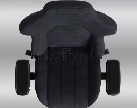 Photo de Fauteuil Hator Arc 3 Velour - Taille XL (Noir)