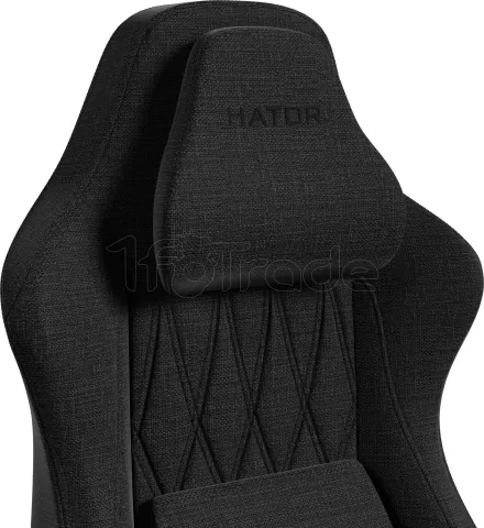 Photo de Fauteuil Hator Darkside 3  Fabric - Taille L (Noir)