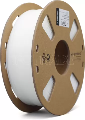 Photo de Filament Gembird PLA Blanc Ø1,75mm - 1kg