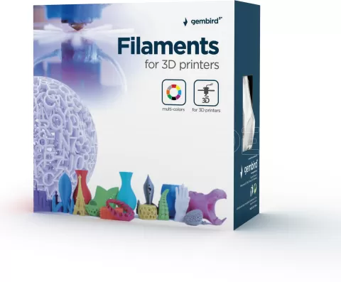 Photo de Filament Gembird PLA Rouge fluo Ø1,75mm - 1Kg