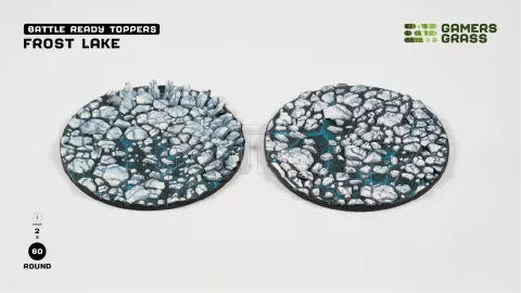 Photo de Gamers Grass - Frost Lake : Round 60mm (x2)