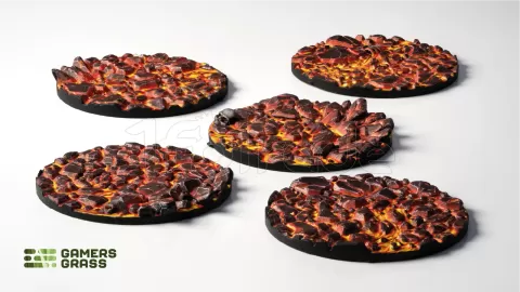 Photo de Gamers Grass - Molten Lava : Round 40mm (x5)
