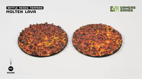 Photo de Gamers Grass - Molten Lava : Round 60mm (x2)