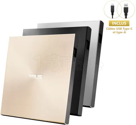 Photo de Graveur DVD externe slim Asus ZenDrive U9M (Noir)