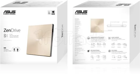 Photo de Graveur DVD externe slim Asus ZenDrive U9M (Or)