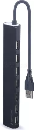 Photo de Hub USB 2.0 Gembird - 7 ports (Noir)