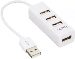 Photo de Hub USB 2.0 Havit H18 - 4 ports (Blanc)